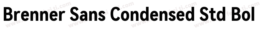 Brenner Sans Condensed Std Bold字体转换